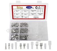 Rrina Lot de 720 connecteurs mâles et femelles à épissure rapide 2,8/4,8/6,3 mm avec manchon isolant pour câblage électrique de haut-parleur audio de voiture