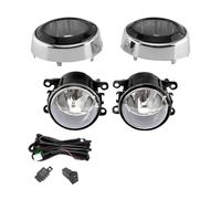 RRKBDQEL Antibrouillard Auto Feux Antibrouillard LED Pour Mitsubishi Pour Outlander 2008 - 2012, Couvercle Trou Phare Pare-chocs Avant, Cadre Lunette Gril