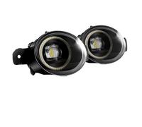 RRKBDQEL Antibrouillard Auto Pour Clio 2/II Hayon Van 1998-2004 Voiture LED Lentille DRL Brouillard Diurne Lampe 40W 12V 2 X Ange Eye Lumière Assemblée
