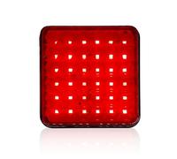 RRKBDQEL Antibrouillard Feu Arrière Antibrouillard Universel 24 V 36 LED Rouge Vif Éclairage Conduite Pour Voiture Camion, Remorque Bus Camping-car anti-brouillard(1x)