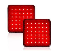 RRKBDQEL Antibrouillard Feu Arrière Antibrouillard Universel 24 V 36 LED Rouge Vif Éclairage Conduite Pour Voiture Camion, Remorque Bus Camping-car anti-brouillard(2x)