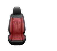 RRKBDQEL pour Nissan pour Teana Tiida pour Sentra QijunQashqai J10 J11 350Z 307Z Accessoires Voiture Protecteur Universel 5 Sièges Housses Siège Cuir Auto Housse Siege Couvres(Black Red)