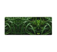 RRKDOY Drizzle moisturens The Grass Pattern Gaming Mouse Mat XXL Large Mouse Mat Long Extended Mouse Pad Desk Mat Antidérapant Rubber Mouse Pads Stitches Thin Pad 80 x 30 x 0.3 cm