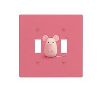 RRKDOY Panneau mural décoratif avec impression textile « The little mouse who made a mistake » - Convient pour les zones résidentielles et commerciales - 11,4 x 11,4 cm