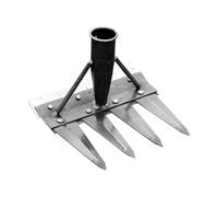Rrlihjgu 2025 Râteau de désherbage de jardin en acier au carbone, 2/3/4/5/6/7 dents Rake 2.0, The Heavy Duty Irons Wedings Rakes, racloir de crampon en fer pour décevoir, jardiner et desserrer la cour