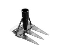 Rrlihjgu 2025 Râteau de désherbage de jardin en acier au carbone, 2/3/4/5/6/7 dents Rake 2.0, The Heavy Duty Irons Wedings Rakes, racloir de crampon en fer pour décevoir, jardiner et desserrer la cour