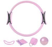 Rrlihjgu 5 Pièces Ensemble D'anneaux De Pilates,Ballon De Yoga,Bandes De Résistance,Pilates Ring and Ball Set,Chaussettes Antidérapantes, Accessoires De Fitness, Pilates Maison, Équipement Pilates