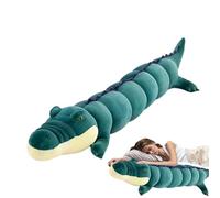 Rrlihjgu Animaux en peluche crocodile, oreillers en forme de crocodile super doux, animaux adorables, peluche crocodile, oreiller