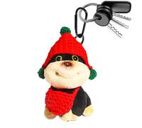 Rrlihjgu Bag Charm - Pendentif en peluche chiot abeille mignon, décoration de sac, pendentif tendance pour anniversaire, Noël, porte-clés, sac à dos, décoration