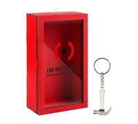 Rrlihjgu Boîte Épargne Transparente - | Design Rouge et Défi d'Épargne Décoration Maison École pour et Adultes