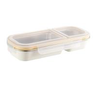 Rrlihjgu Boîte Repas En Acier Inoxydable - Conteneur À Collation Portable - Boîte De Stockage Alimentaire Étanche,Pour Ados Adultes École Bureau Prépa Repas Voyage Frigo Garde-Manger Camping