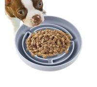 Rrlihjgu Bols pour Chiens de mangeoire Lent, Bol à Chiens d'alimentation Lente - Porte-Aliments Silicone Maze Dog Bowl,des Jouets interactifs Anti-colocat avec Une Tasse à ventres réduisent l'ennui