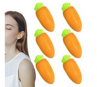 Rrlihjgu Bouchons d'Oreille pour Dormir - 6 Pièces Bouchons d'Oreille En Mousse Réutilisables Anti-Bruit,Protection Auditive Douce Imperméable Forme Carotte avec Boîtier pour Voyage Étude Travail