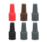 Rrlihjgu Bouchons en silicone pour bouteilles de vin - 6 pièces de style universel et hermétique, bouchon de vin | Utilisation à la maison, cuisine, bar, fête et restaurant