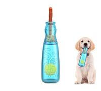 Rrlihjgu Bouteille d'eau pour chiens, jouet couineur pour chien - Jouet à mâcher pour enrichir la stimulation du nettoyage des dents, divertissement, accompagner, récompenser, soulager l'ennui
