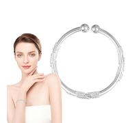 Rrlihjgu Bracelet En Argent Sterling, Bracelets À Breloques Tendance, Bijou Femme Perlé à Ouverture pour Anniversaires Mariage Saint-Valentin Diplôme Fêtes Événements Spéciaux Épouse