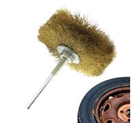 Rrlihjgu Brosse métallique pour roue, brosse métallique pour perceuse | Brosse en cuivre abrasive pour coupelle de roue | Stylo roue tasse brosses abrasif cuivre laiton fil roue brosse outil pour