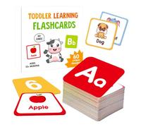 Rrlihjgu Cartes flash pour la maternelle, cartes numériques | Ensemble de 60 cartes éducatives | Jouets d'éveil intellectuel, cartes Flash Alphabet double face pour la maternelle et l'école à domicile