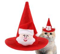 Rrlihjgu Chapeau de Père Noël pour chien, chapeau de fête de Noël | Accessoires de costume de cosplay Chapeau pointu Accessoires photo Chapeau pour chiens de petite, moyenne et grande taille