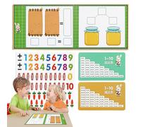 Rrlihjgu Comptage mathématique magnétique, Jeux de comptage par Addition et soustraction - Manipulations mathématiques d'addition et de soustraction - Jeux mathématiques pour, Jeux mathématiques de