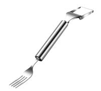 Rrlihjgu Coupe-pastèque avec fourchette - Coupe-fruits 2 en 1 en acier inoxydable Ustensile de cuisine pour salades camping pique-nique familial