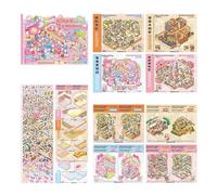 Rrlihjgu Créez Vos Propres Autocollants Scéniques - Décalcomanie 3D Pour Ordinateur Portable | Décalcomanies Paysage | pour Ados Activités Créatives Cadeaux Anniversaire Fête Carnet Scrapbooking