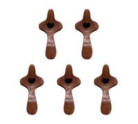 Rrlihjgu Cross Fidget Wood - Gadgets de Poche en Bois en Forme de cœur, 5 pièces pour Hommes, Femmes, et Adultes