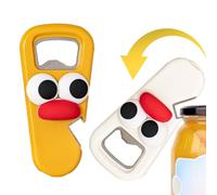 Rrlihjgu Décapsuleur de réfrigérateur mignon avec support mural magnétique | Ouvre-bouteille multifonction portable pour canettes de boissons, restaurant barbecue extérieur