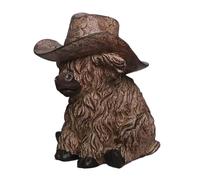 Rrlihjgu Décoration des hautes terres pour la maison | Figurine de bétail pour étagère | Miniature animale décorative pour chambre, salon, bureau, étagère et table de chevet