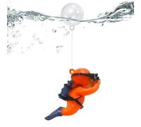 Rrlihjgu Décorations pour aquarium, petite décoration d'aquarium Lovely Diver, pendentif flottant d'affichage de gros plongeur, jouets de poissons Betta, compagnon de jeu de poissons de dessins