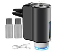 Rrlihjgu Désodorisant intelligent pour voiture, diffuseur d'huile de ventilation, diffuseur d'huile rechargeable avec clip de ventilation pour voiture, brume d'huile naturelle d'aromathérapie pour