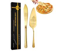 Rrlihjgu Ensemble de Coupe de gâteau pour Mariage, Coupe-gâteau Domestique et Ensemble de Pelle à gâteau | Trancheuse à gâteau en Acier Inoxydable et Coupe-gâteau de Mariage - Ensemble de découpe de