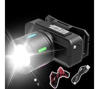 Rrlihjgu Frontal pour front | Lumières avant super brillantes | 3 modes en forme de caméra pour l'entretien à la maison, le camping, les urgences, la randonnée, la nuit, la course à pied