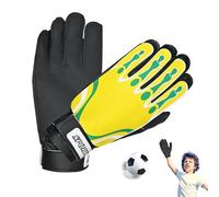 Rrlihjgu Gants de gardien de but - 1 paire de gardien de but - Absorption des chocs - Équipe d'entraînement football pour ligues, tournois matchs
