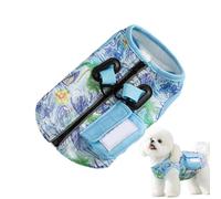 Rrlihjgu Gilet rafraîchissant pour animaux de compagnie - T-shirt respirant pour chien avec effet rafraîchissant | Protection UV, léger pour climat chaud, plage, usage quotidien et activités