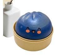 Rrlihjgu Glitter Dumpling Soft with Steamer Box, Cute Jouets Anti-Stress Rainbow Dumplings Squishiest, Stress & Relief Toys Géant Relief Sensory Ball Soft Squeeze Sensory Toys