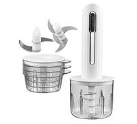 Rrlihjgu Hachoir à ail électrique, processeur d'aliments avec charge USB - Hachoir à ail multifonction portable sans fil pour hacher les oignons, écraser les fruits, traiter la viande, préparer des