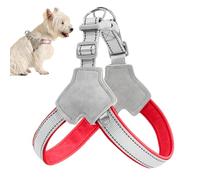 Rrlihjgu Harnais réfléchissant pour chien sans trame à clip réfléchissant - Accessoires d'entraînement confortables pour la marche des animaux de compagnie