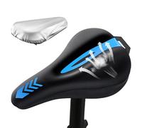 Rrlihjgu Housses de selle de vélo, avec protection imperméable et rembourrée, coussinet en silicone respirant pour exercice de vélo, pour femme, homme, adulte, enfant