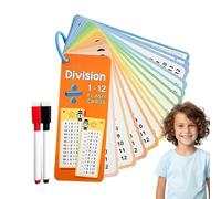 Rrlihjgu Jeu de cartes flash de mathématiques, cartes flash de mathématiques, jeux d'apprentissage de mathématiques avec anneau, jeux de voyage, cartes flash numériques, jouets mathématiques pour le