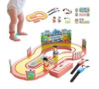 Rrlihjgu Jeu de Course avec Capteur de Mouvement | Interaction Parent-Enfant 2 Joueurs,Jouet de Circuit à Contrôle Gestuel - pour Anniversaire École Maison Filles Garçons
