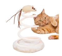 Rrlihjgu Jouet à ressort pour chats | Jouet interactif avec mouvement pour félins, activités de chasse avec souris pour animaux de compagnie Jeu d'enrichissement pour toutes les tailles de races