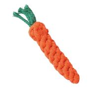 Rrlihjgu Jouet en Forme de Carotte pour Chats,Anneau Apaisant - Jouet Interactif À Mâcher en Corde pour Nettoyage Et Enrichissement Dentaire pour Chiot pour Jeu en Intérieur Et Extérieur