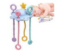 Rrlihjgu Jouets à suspendre réglables pour bébés, jouets pour bébés | Jouets de berceau sûrs - Jouets de développement sensoriel et d'activité, couleurs pastel riches