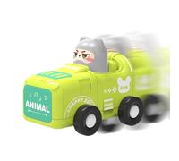 Rrlihjgu Jouets de voiture animaux à inertie, voiture Press and Go pour tout-petits | Voiture à pousser pour enfants, jouets de voiture | Jouets de véhicule à friction de dessins animés
