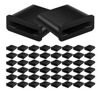 Rrlihjgu Lot de 50 bouchons d'extrémité pour tuyau d'arrosage goutte à goutte, connecteurs pliables pour tuyau de 16 mm, anti-fuite pour jardin, pot de fleurs, d'aspersion