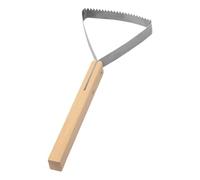 Rrlihjgu Outil de jardin de grattage, outil de grattoir à | Manuel en métal Triangle Grass Weeder - Fournitures de jardinage, outils à main de poignée en bois pour le nettoyage