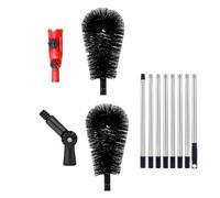 Rrlihjgu Outil de nettoyage de gouttières, brosse de nettoyage de toiture avec manche télescopique | Tige de nettoyage de 3,2 m pour enlever les branches et les déchets