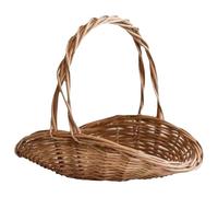 Rrlihjgu Panier à Fleurs - Panier de Pique-nique Grand en Osier Naturel 40 cm | Grands Contenants Alimentaires Accessoires De Cuisine, Organisation Et Rangement Pour Fruits, Légumes Et Fêtes