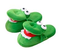 Rrlihjgu Pantoufles en crocodile pour femmes, Chaussons en crocodile de dessin animé | Pantoufles en peluche drôles avec des animaux,Chaussures de chambre à coucher confortables pour les vacances